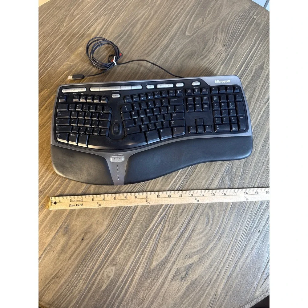 Microsoft Natural Ergonomic Keyboard 4000 v1.0 Wired USB KU-0462 Tested Working